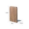 Muso Wood Wood Bookends, 8*13cm (Pack of 2 Pairs) (Walnut)