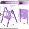 2 Step Lightweight Folding Ladder for Home, 330lbs Aluminum Step