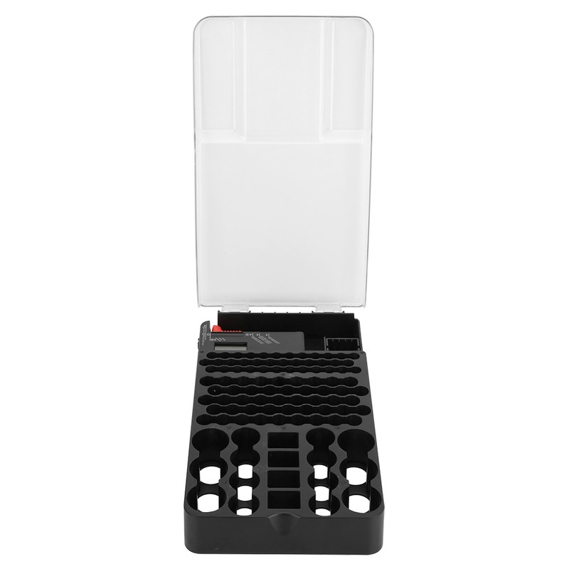 104 Grids Portable Battery Organizer Storage Box Carrying Case Holder