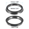 ACROPIX 72.6mm to 58.6mm Universal Car Hub Centric Rings Black