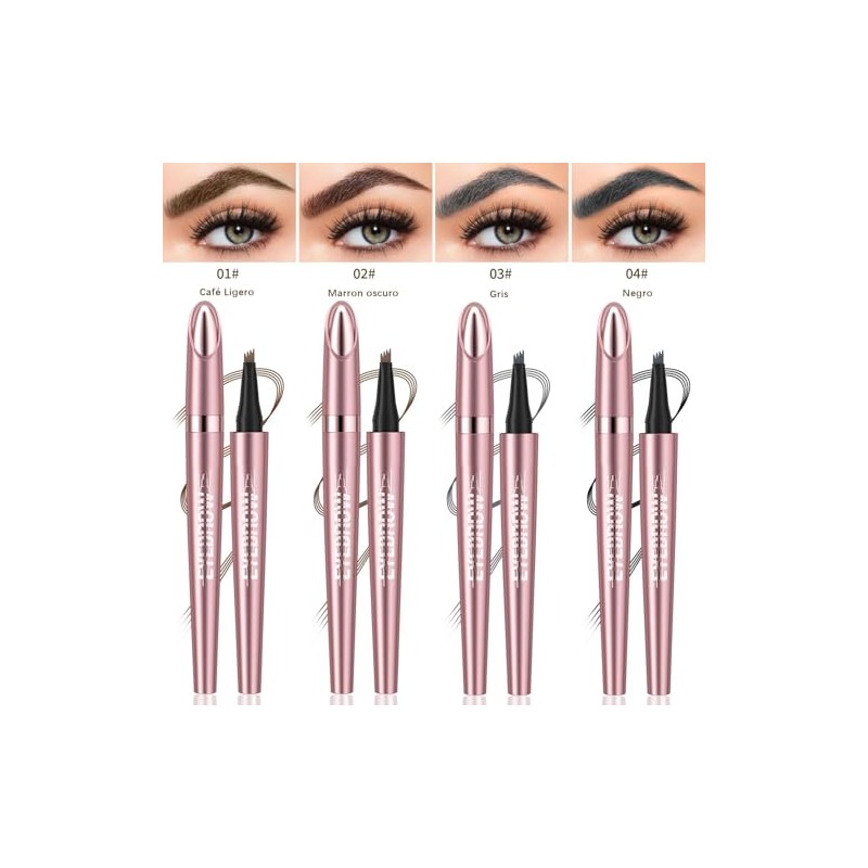Lápiz de cejas mejorado 2025, maquillaje en gel para cejas
