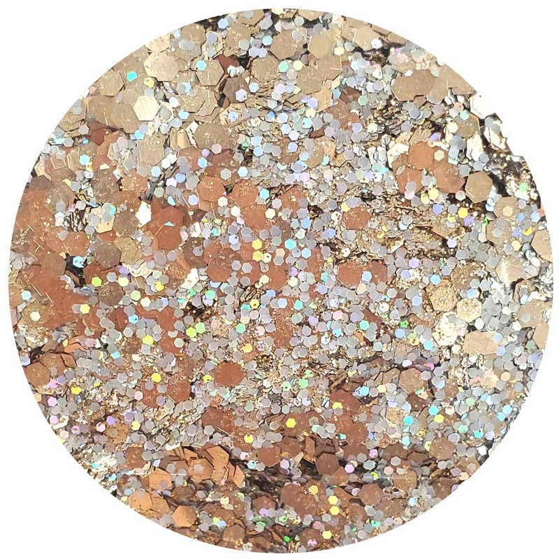 We R Spin It Glitter Mix, 10oz/283.5g - Chunky/Fine Gold