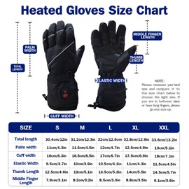 Heated Gloves, Dakiwin Rechargeable Heated Gloves for Men/Women,Touchscreen Winter Gloves, Waterproof & Windproof Heated Motorcycle Glove for Outdoor Riding/Skiing/Biking/Skating/Ice-fishing(XX-Large)