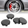 4pcs Wheel Center Caps Plastic Universal Carbon Fiber Style Center