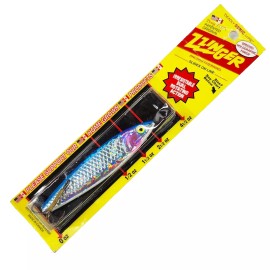 ZZINGER Anchovy Herring Blue Holographic 2-1/2oz Lure 3-1/2in Doug Field Buzz Bo