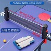 Fayvosiue Retractable Ping Pong Net, Portable Table Tennis Net Perfect