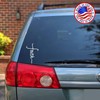Sunset Graphics & Decals Faith Cross Decal Vinyl Car Sticker