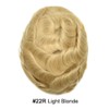 RESHE Toupee For Men Poly Thin Skin Human Hair Replacement