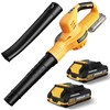 Leaf Blower Cordless with 2 Batteries and Charger, 21V Electric