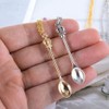Mini Crown Spoon Necklace Pendant Charm for Filling Vials with