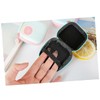 jojofuny Lovely Portable Mini Headphones Storage Case Cream Earphone Pouch
