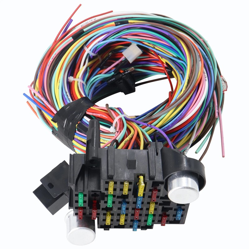u.s.eliteautoparts 21 Circuit Wiring Harness For Chevy Ford Hotrods Universal