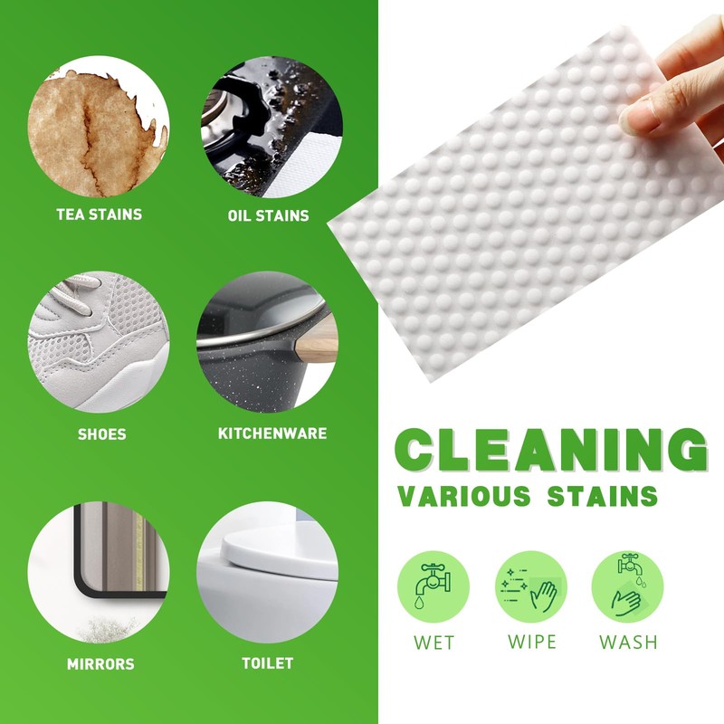 Magic Sponge Eraser Sheets- Garvonti 60 Pack Melamine Foam Sheet