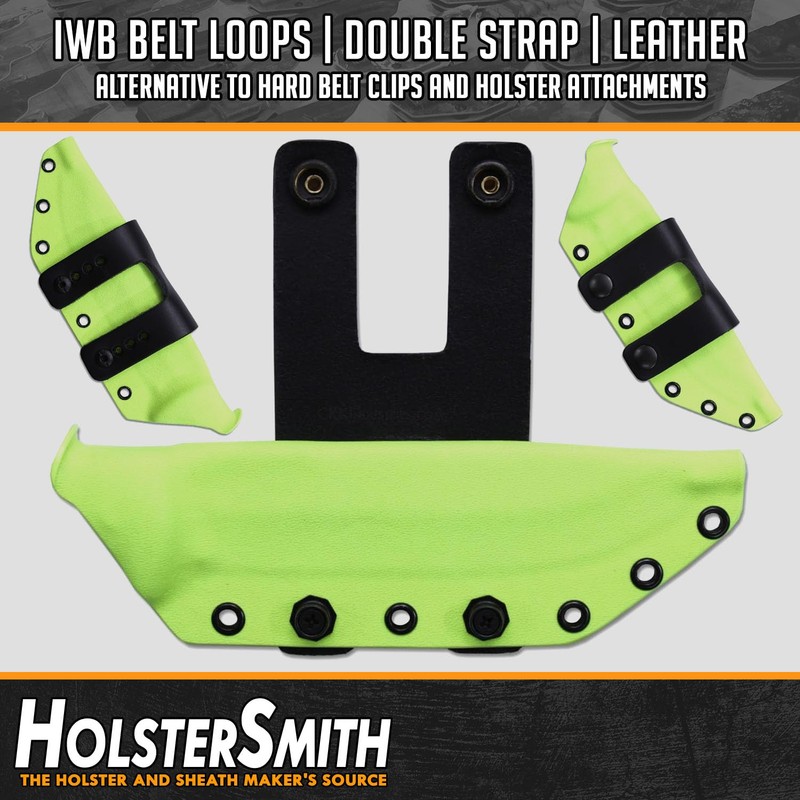 IWB Belt Loop - Double Strap - (8-9oz Leather) -