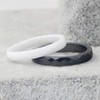 PAURO Women's Classic Engagement Wedding Band Rings Ceramic, Ceramic