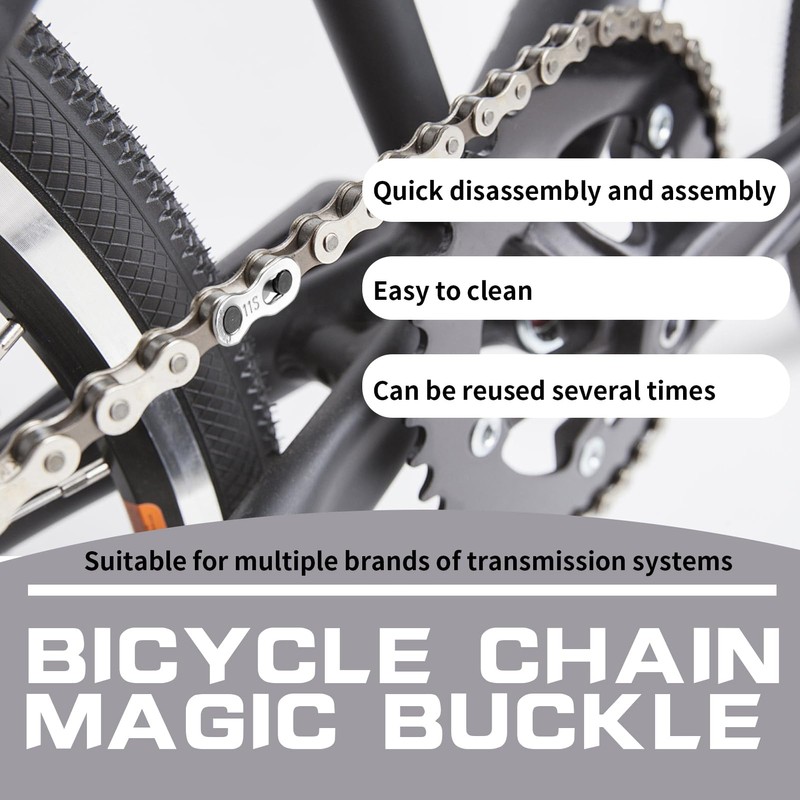 3 Pairs Reusable Bicycle Missing Links for 11 Speed Chains,
