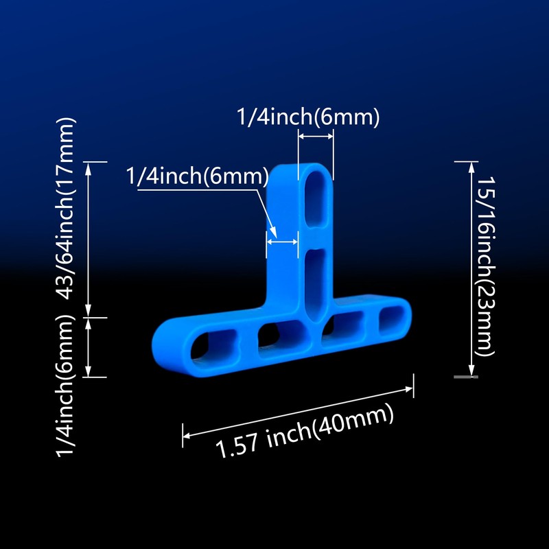 100-Pack 1/4" Plastic Spacers for Tile & Brick Non-Slip Masonry
