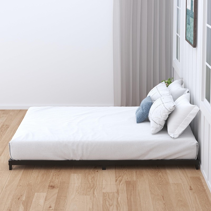 Nailsong 4 Inch Bed Frame Queen Size Low Profile, Queen