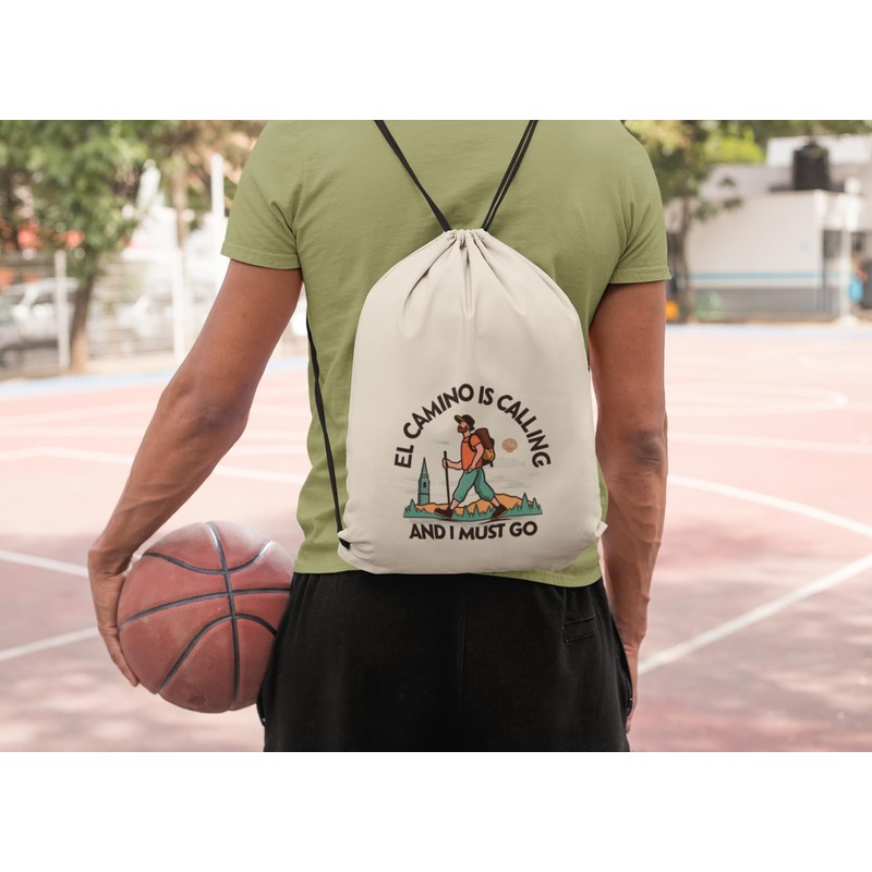 rainUP Camino Santiago Drawstring Backpack - Ideal for Pilgrims, Robust