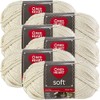 ODDITIES SOFT YARN 29789306, Off White, Multipack Of 6