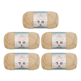 Susan's Family 4 ply 60% Cotton 40% Acrylic Yarn - Soft & Durable - 5 x 50g (1.76oz) - 655 Yards for Knitting & Crocheting - Baby Blankets, Amigurumi, Sweaters & More