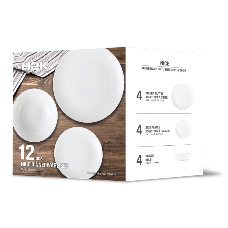 Premium Ceramic Dinnerware Sets. Plates and Bowls Sets. Dish Set.