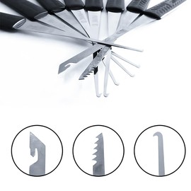 22 Pcs Key Extractor Tool Set, Lock Pick Set Tension Tool Removal Removal Hooks Set Professional Locksmith Tool for Effortless Broken Key Removal and Remove Any Foreign Objects from The Lock Core