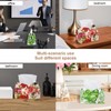 2 Pack Tissue Box Cover Holder, Greenish Lily Flower Rectangle