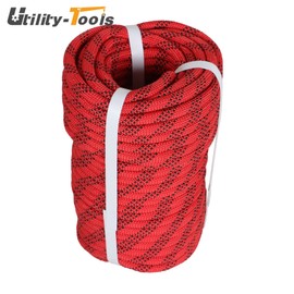 utility-tools 3/8" X 100' Braided Polyester Arborist Rigging Rope Garden High Strength 3520Lbs