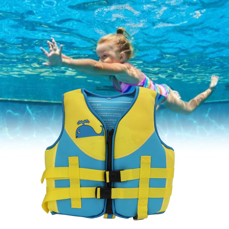 Kids Buoyancy Vest Adjustable Double Belt Design Safe Children Floating