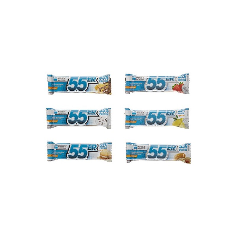 Frey Nutrition 55er Proteinriegel 20 x 50 g Mix-Box, 1er