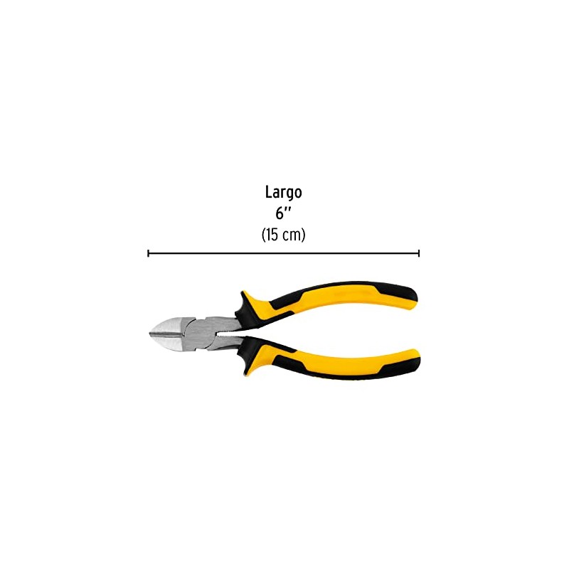 Pretul PCD-6PX, Pinza corte diagonal en acero al carbono, 6",