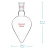 stonylab Recovery Flask, Heavy Wall Single Neck Borosilicate Glass Rotary