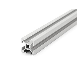 DOLD Mechatronik Aluminium Profile 20 x 20 B Type Nut 6 (Light), Silver Anodised Aluminium Profile 20 x 20, Mounting System Profile 1960 mm