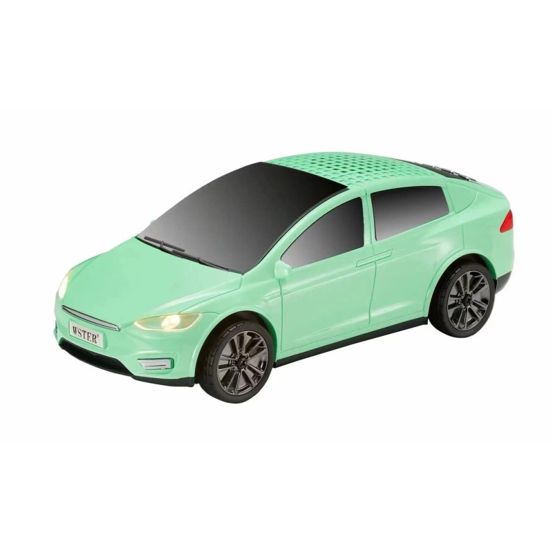 Portable Green Wireless Speaker LED Light Model WS-595-Speaker-Green Universal Compatibility