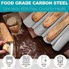 Baguette Baking Tray,Bread Baking Tray,Bread Molds Pans for 4 Wave