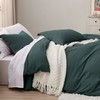 Bedsure Forest Green Duvet Cover Queen Size - 3 Pieces