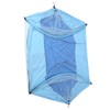 Outdoor Automatic Strut Hanging Parachute Cloth Mosquito Net AntiRollover Hammock(Sapphire