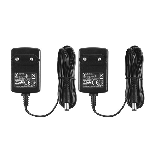 2-Pack AC to DC 9V 1.5A Power Supply, Plug 5.5mm