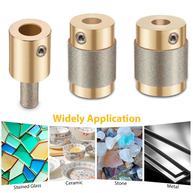 1 3/4 1/4 Inch Stained Glass Grinder Bits, Diamond Drill
