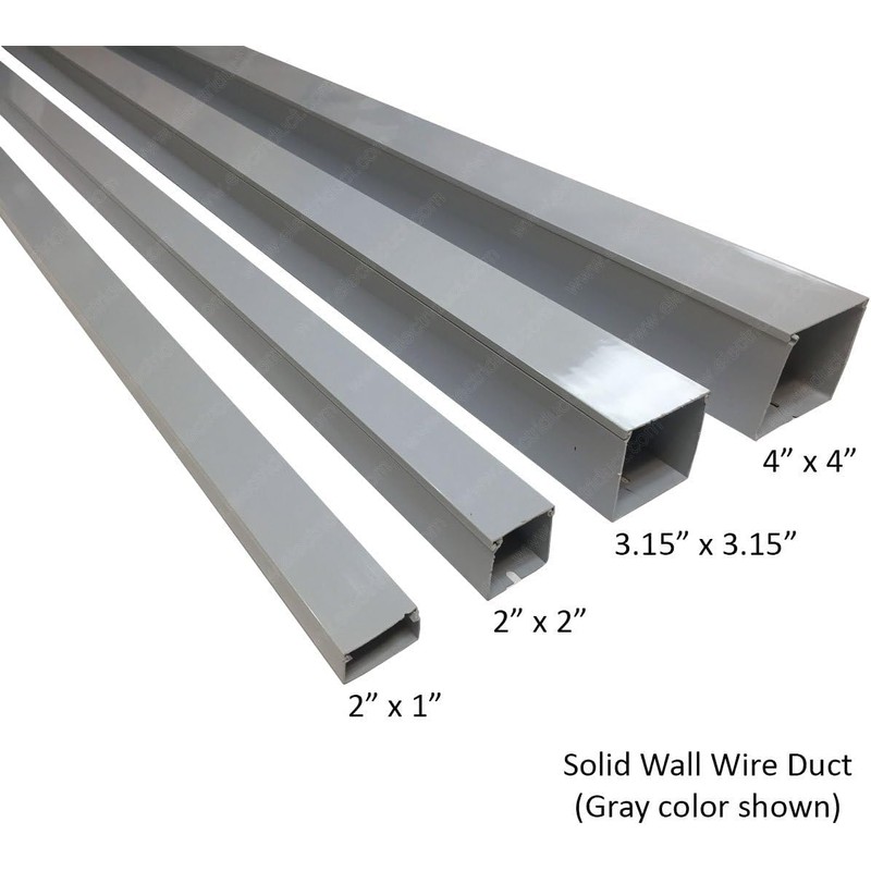Electriduct 2" x 2" Solid Wall Wire Duct PVC Cable