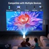 Mini Projector, 4K Support Portable Projector with WiFi 6 and