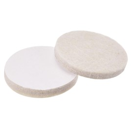 sourcing map Felt Furniture Pads, 32mm Dia Self-stick Non-slip Anti-scratch Round Felt Pads Cabinet Closet Feet Floor Protector Beige 30 Pads