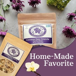 Maple Nut Kitchen Coconut Date Granola, 3 Pack – Gluten-Free, Vegan & Nut-Free Granola with Certified Oats, Pumpkin Seeds, Coconut Chips & Diced Dates – Low Sugar, Crunchy, Healthy Breakfast