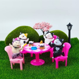 Kayzyue - Figura de gato realista de 10 piezas, cifras educativas en miniatura, gatito, huevos de Pascua, decoración de Navidad, regalo de cumpleaños para amantes de los gatos