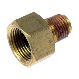 KarParts360 For Dodge Ram 2500/3500 1996-2003 Transmission Oil Cooler Line Connector | Brass | Straight Angle | Male Thread End 1 | Female Thread End 2 | Thread Sealer Present | For 52028764AA