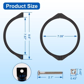 GMX600NM Valve Clamp Replacement for Hayward ProSeries Sand Filter Pump Clamp, Pool Filter Clamp Replacement Hayward Sand Filter Model Parts S144T,S164T S166T S180T S210T S210S S220T S230T S244T