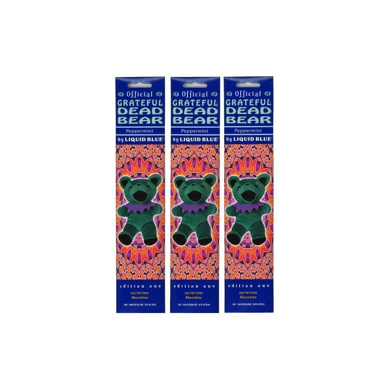 Bean Bear Incense Stick Peppermint 3 pcs / Gonesh BEAN