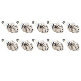 Pack of 10 Spark Plugs Trimmer Universal Chainsaw Brush Cutter Replacement Replacement Spark Plug Set for Brush Cutter and Chainsaw Brush Cutter Chainsaw Hedge Trimmer Blower Replacement Accessories