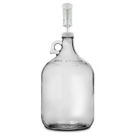 FastRack Glass Wine Fermenter Includes Airlock, 1 gallon Capacity, clear (B00BEYREIW), 1 Count (Pack of 1)